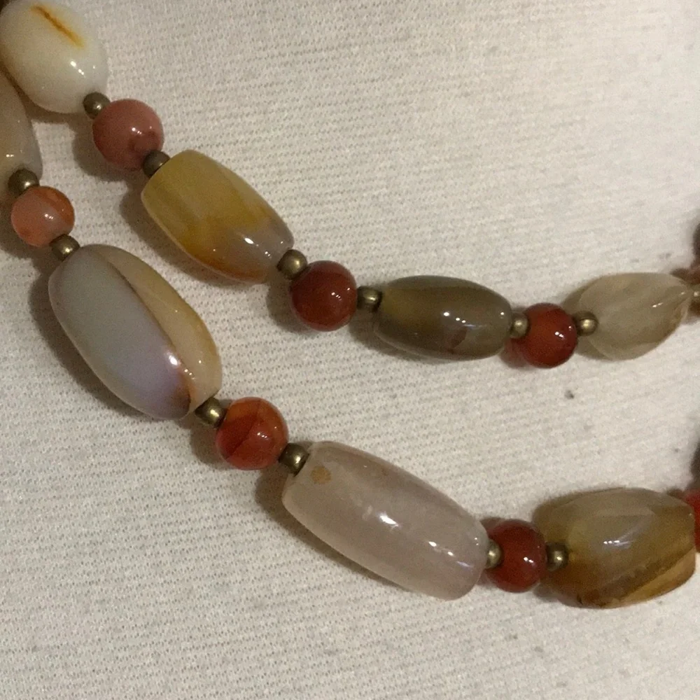 Agate Polished Stone Necklace